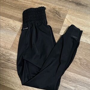 FIVE high waisted Black Jogger hip hop size CXL